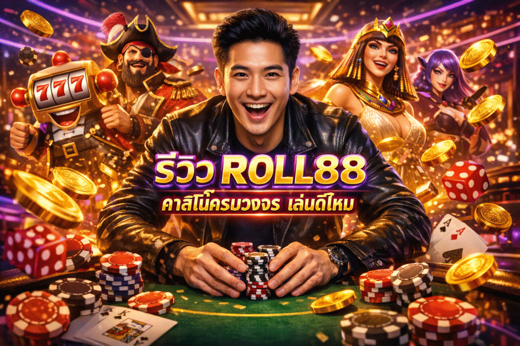 รีวิว ROLL88 คาสิโนครบวงจร เล่นดีไหม